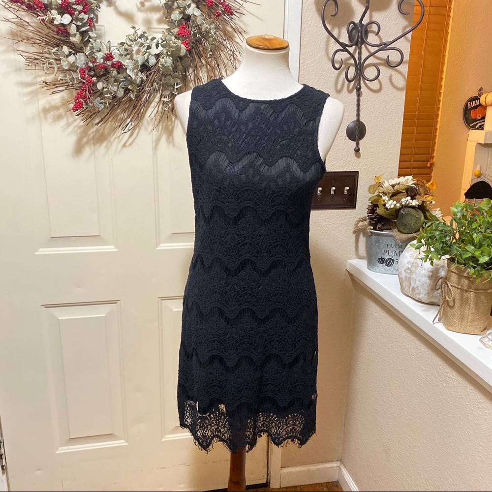 Beautiful Black Lace Stella Luce Evening Dress - Picture 3 of 8